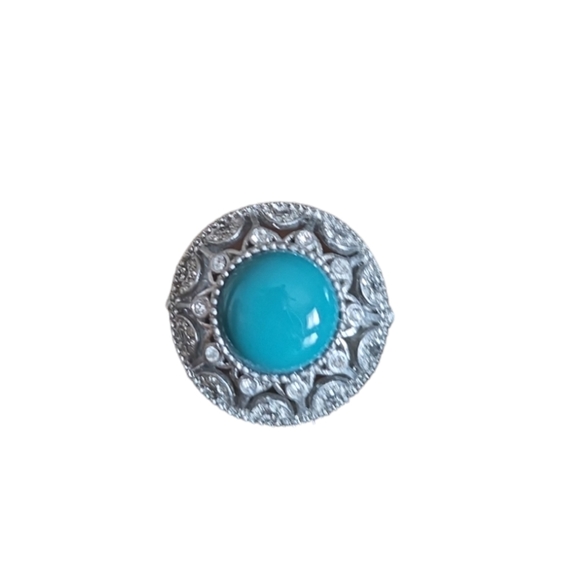 Lia Sophia Aqua Stone Ring - Picture 3 of 3